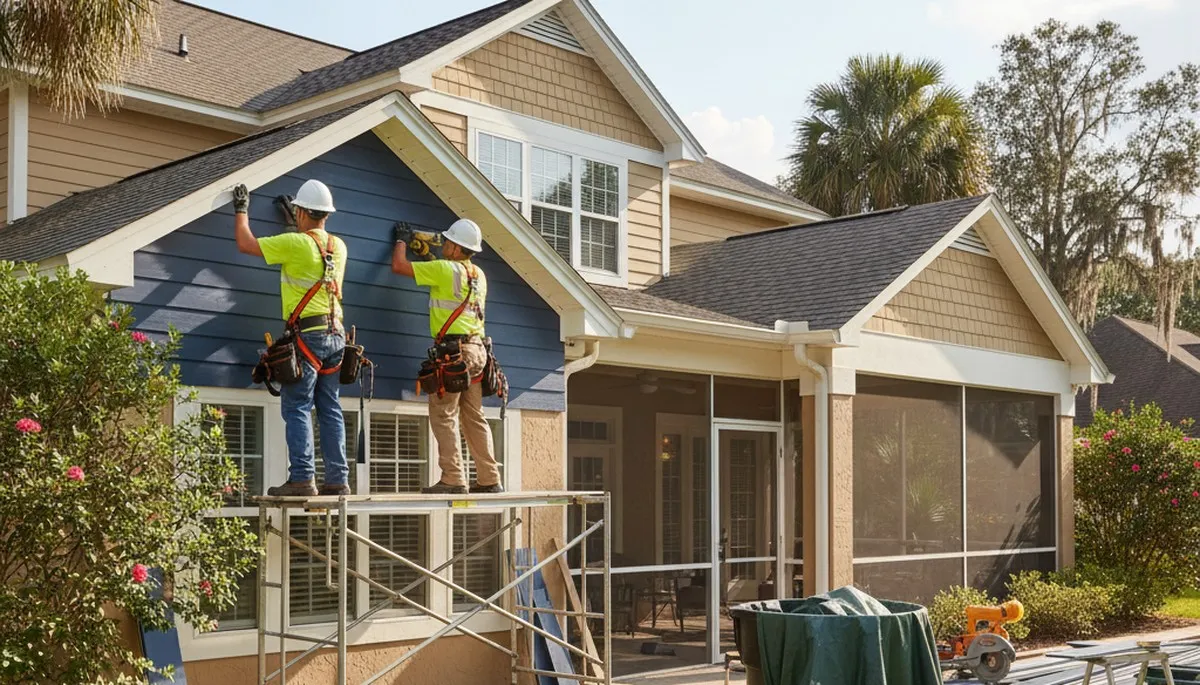 Vinyl siding installation for Jacksonville, FL home by professional siding contractor